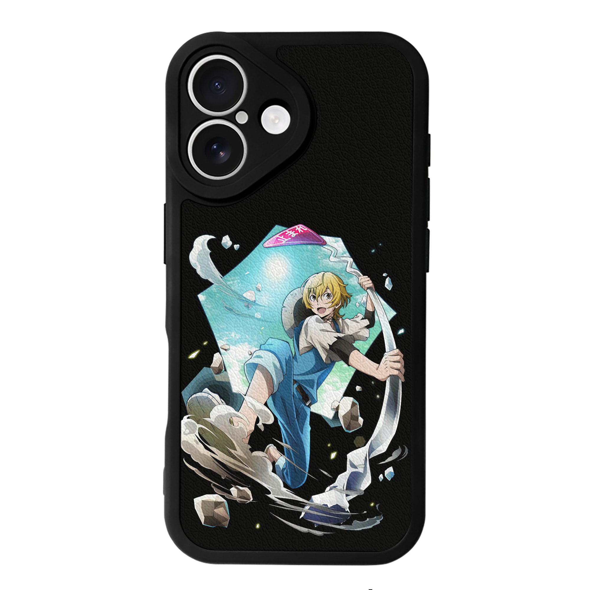 （画像用） 文豪ストレイドッグス Bungo Stray Dogs 【iPhone 16シリーズ対応】シリコンスマホケース（レザー調） 材質：シリコン
